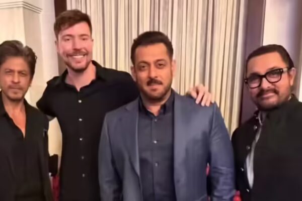 Salman Khan Playfully Jabs at Shah Rukh Khan Over Collaboration with Aamir Khan; SRK Responds with Humor | Hindi Film News